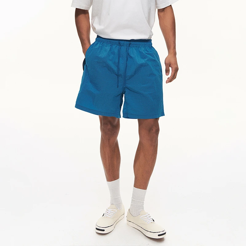ANNTEET 夏季户外透气速干沙滩短裤宽松运动男女休闲百搭纯色中裤