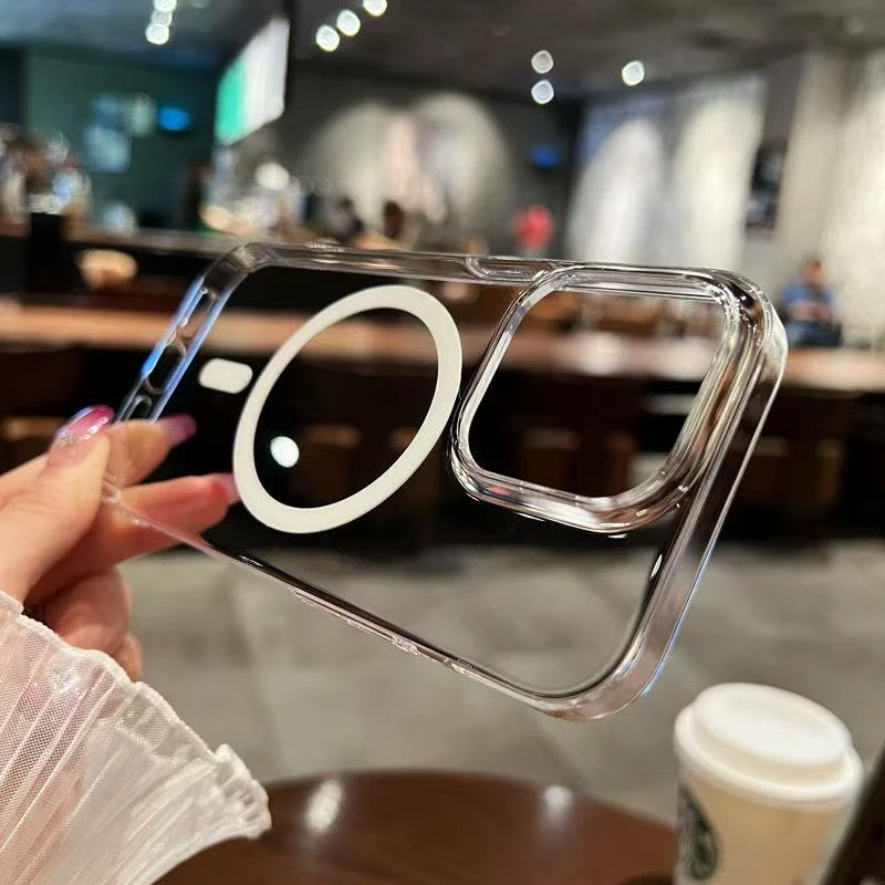 护镜透明不发黄iphone17promax手机壳适用苹果16磁吸充电15硬壳14