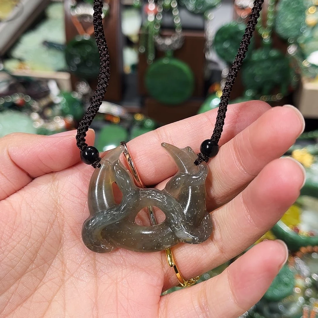 未镶嵌岫玉毛衣链