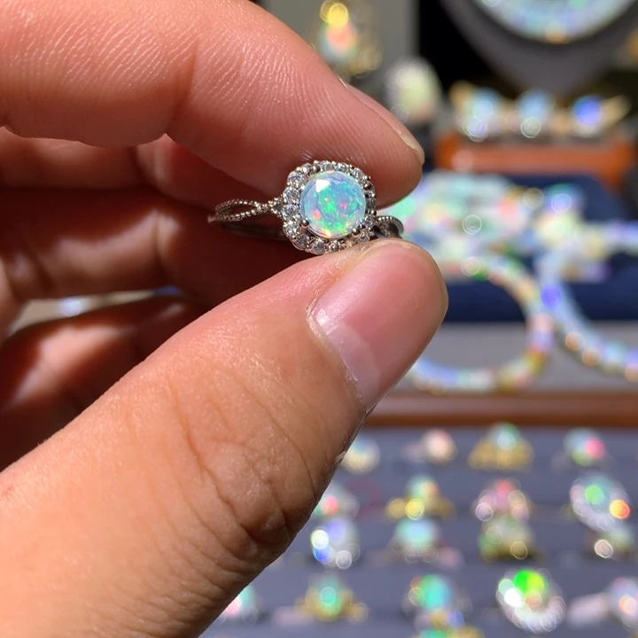 欧泊合金欧泊戒指