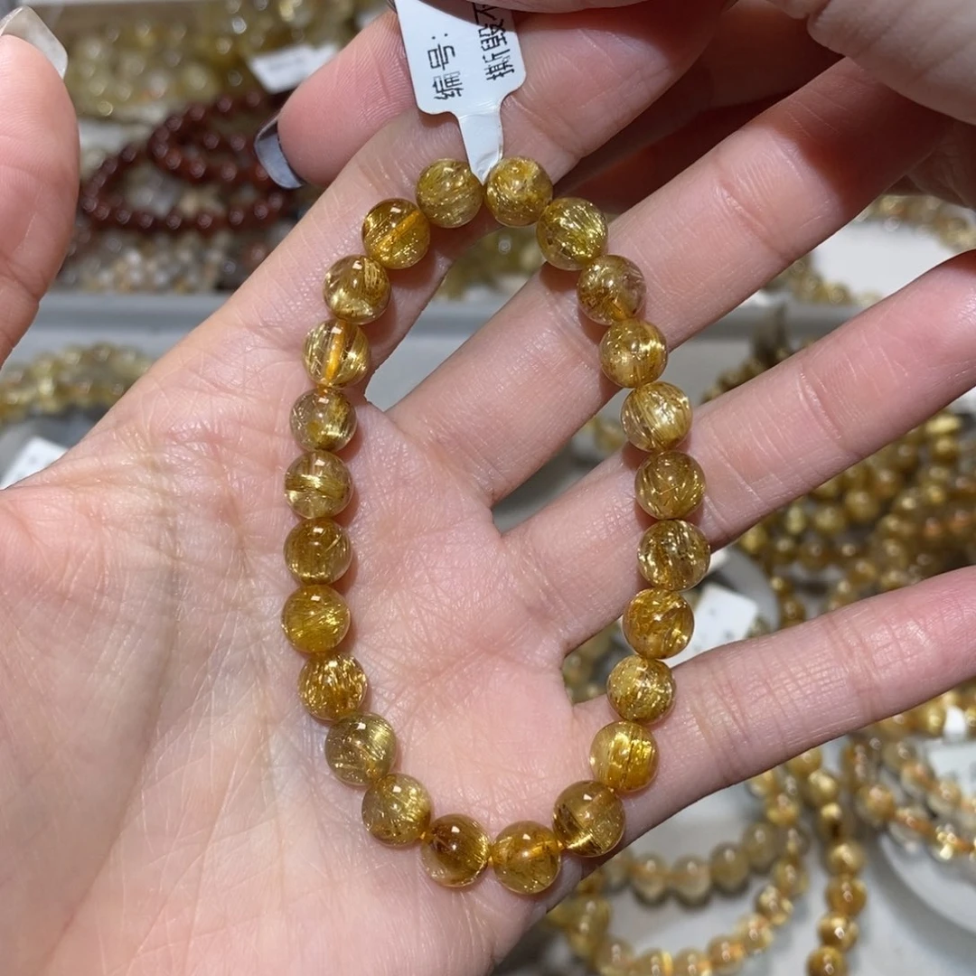 水晶手串未镶嵌钮****咩手串