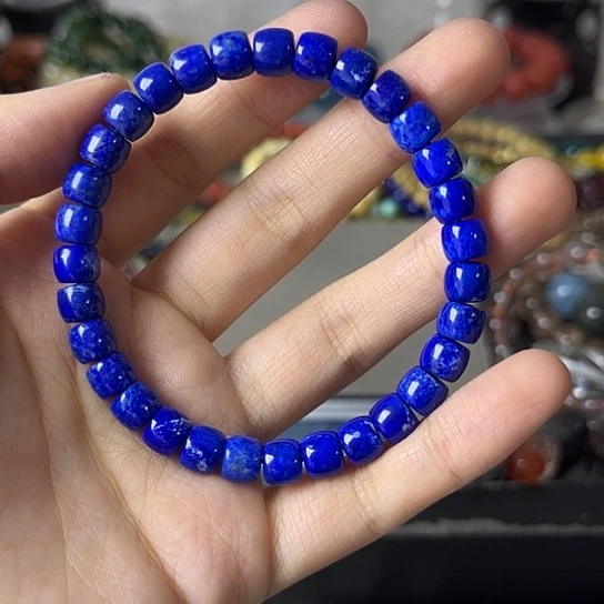 青金石手链未镶嵌矿坑