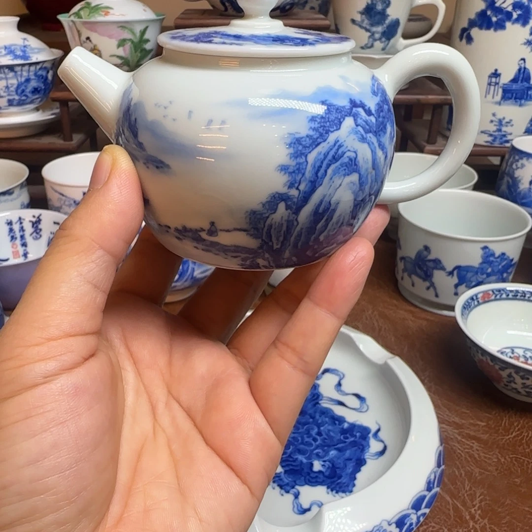 陶摆件今天晚上的月亮好美