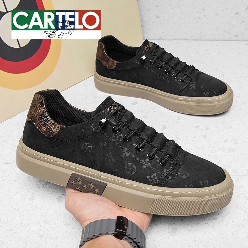 卡帝乐鳄鱼夏季透气薄款帆布鞋男百搭休闲一脚蹬懒人鞋运动板鞋男