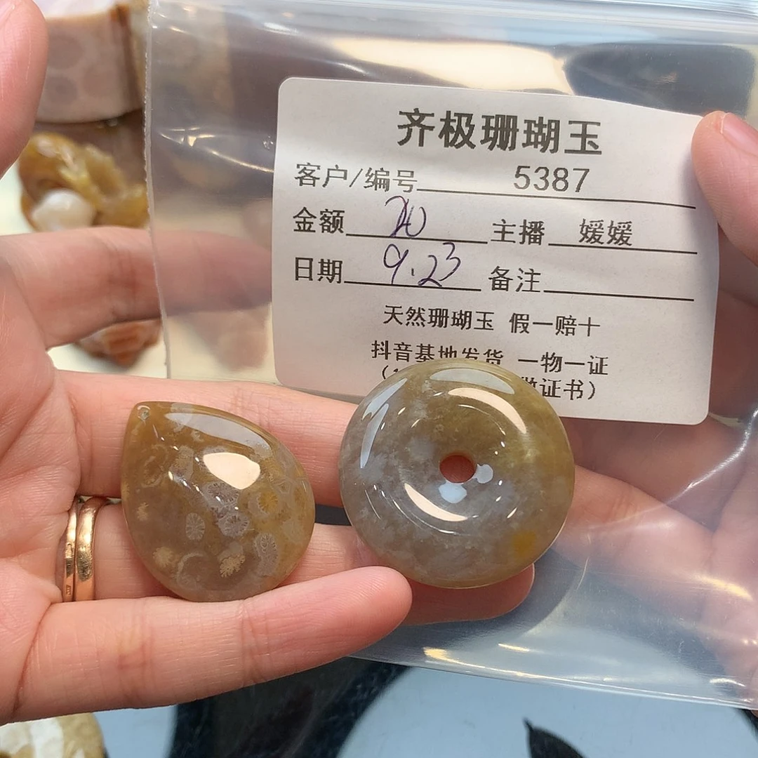 颈饰未镶嵌硅化珊瑚（珊瑚玉）阿****厂