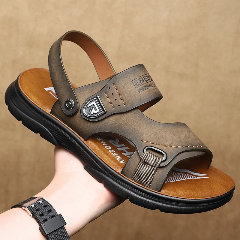 男士凉鞋外穿休闲潮款2025新款夏季夏天沙滩鞋男凉拖鞋两用可开车