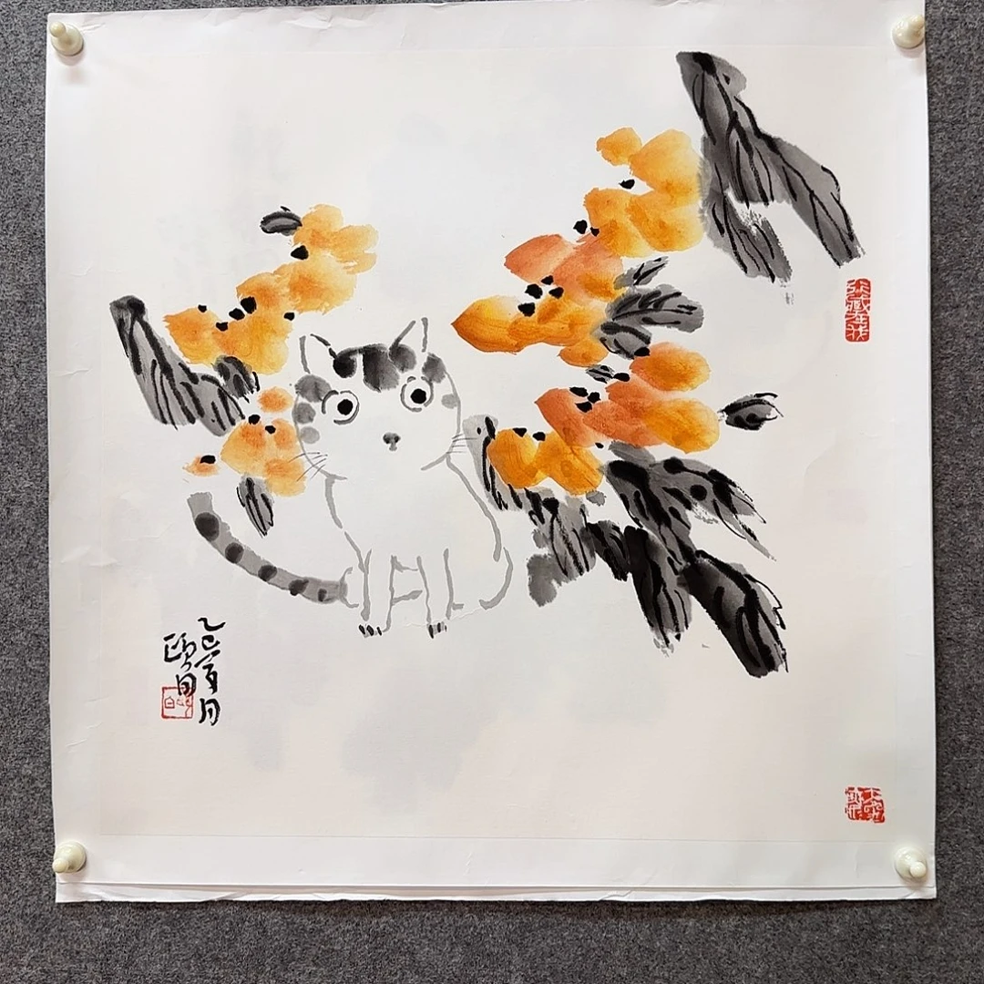 国画颐白老师手绘作品