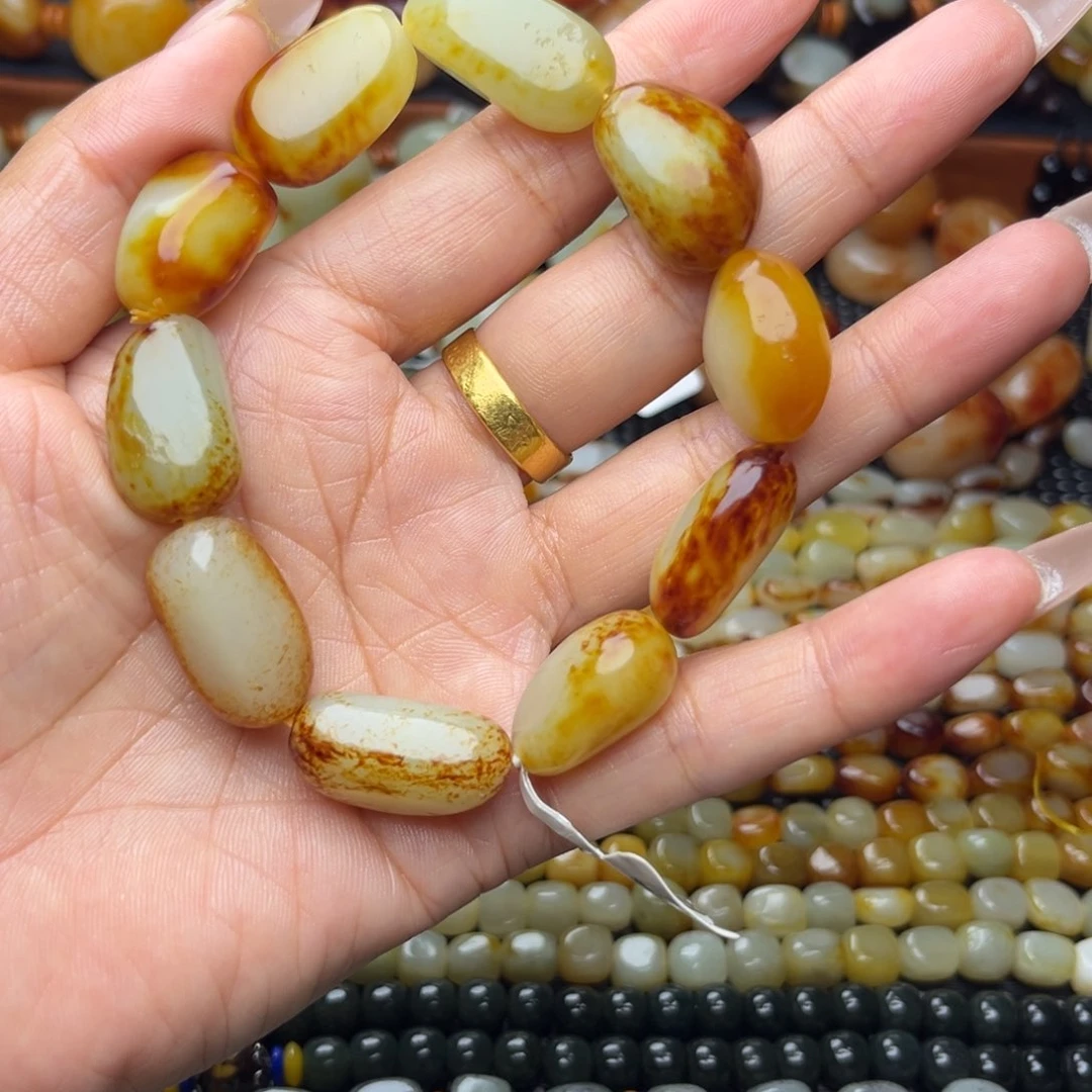 越***…手链未镶嵌和田玉（糖玉）