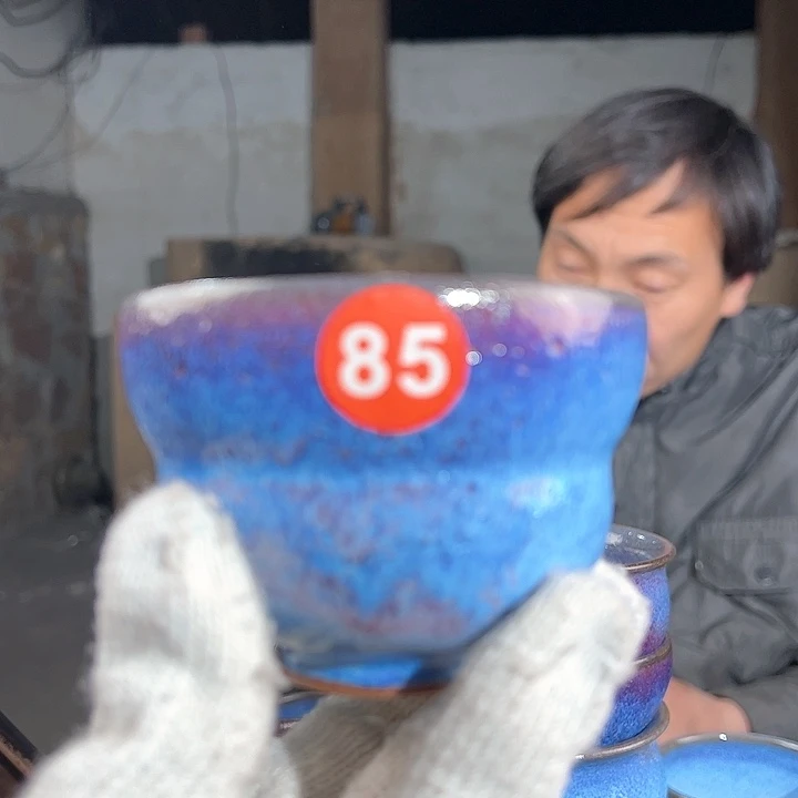 杯原矿釉手工制作钧瓷杯子