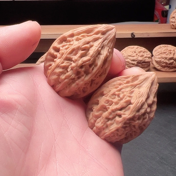 文玩核桃把件淳*红缨枪