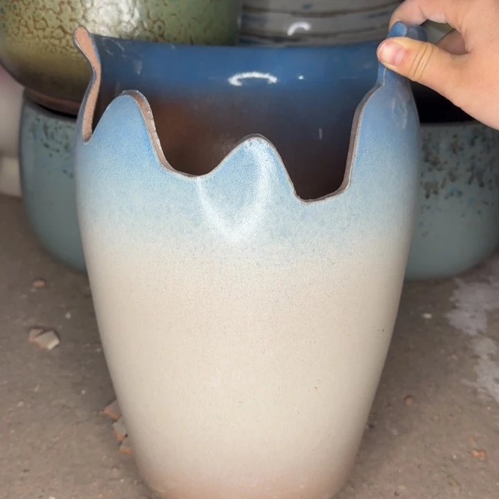 瑕疵花盆处理啦口22高29