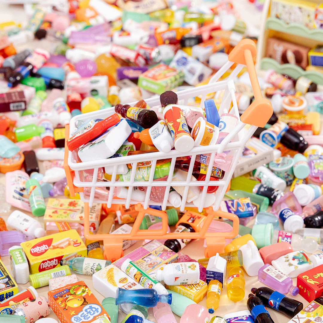 便利店diy材料配件桌面摆件过家家玩具仿真树脂超市迷你东西卡通