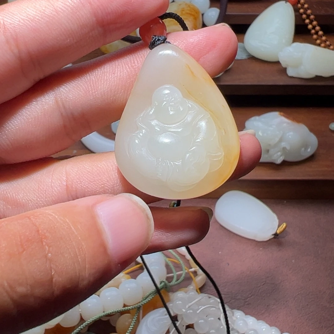 风***浪颈饰未镶嵌和田玉