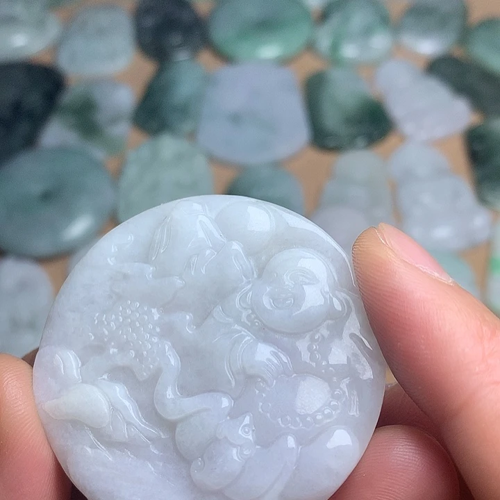 翡翠未镶嵌吊坠(不含链)