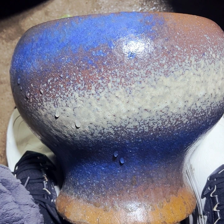 紫砂花盆高约23口约20