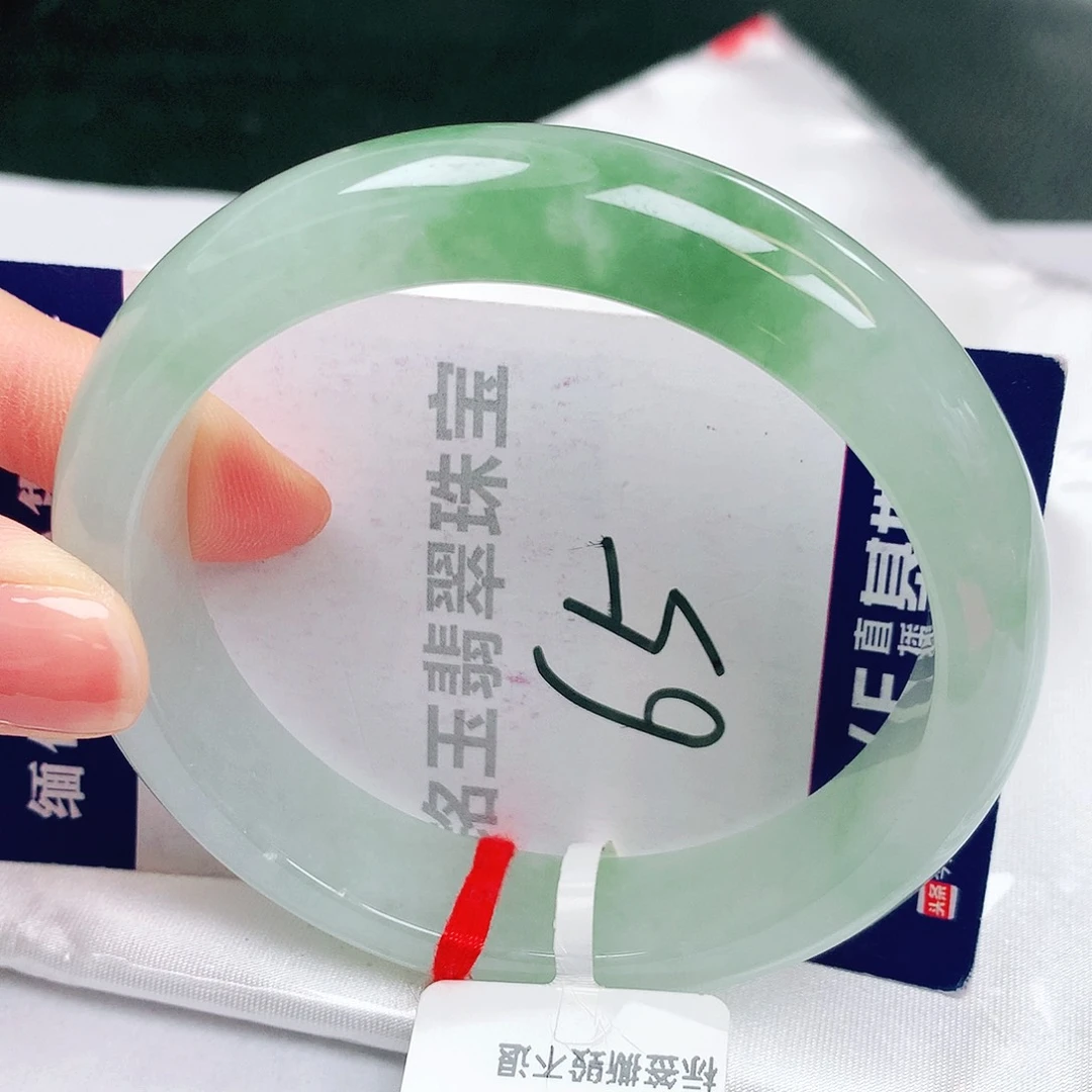 翡翠未镶嵌手镯缅甸天然a货翡翠手镯