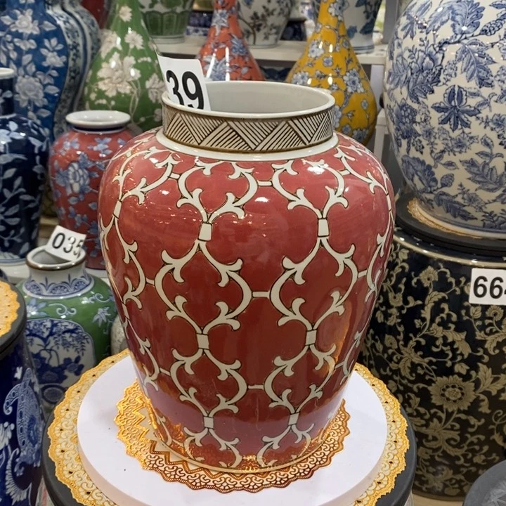 【闪购商品】摆件陶瓷微瑕花瓶摆件