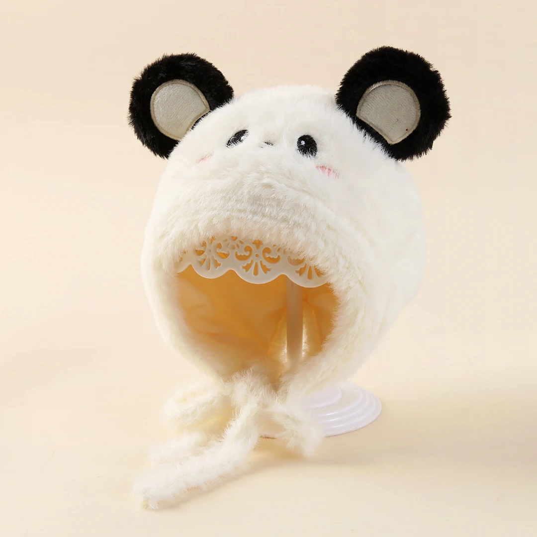 宝宝帽子秋冬季保暖洋气好看婴儿毛绒帽可爱超萌针织帽毛线帽时髦