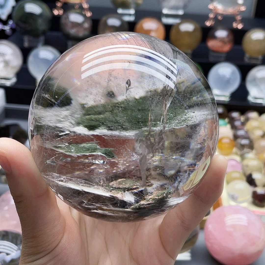 未镶嵌珠宝半成品水晶天然幽灵86.6mm