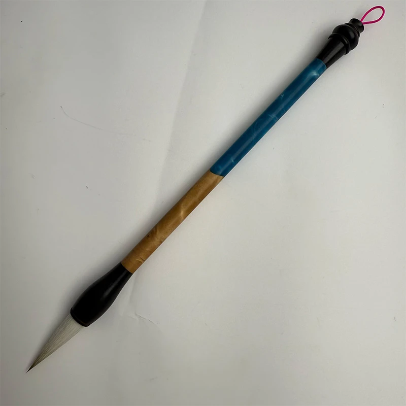 渐变木三副笔出峰3.7cm清水试笔