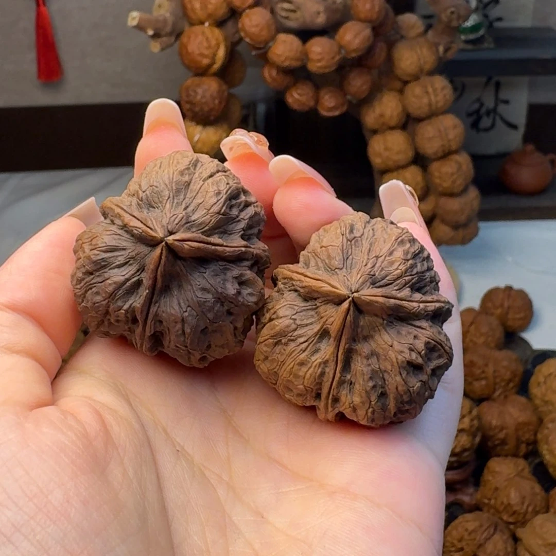 文玩核桃把件紫金鼻烟壶37 天然地闷