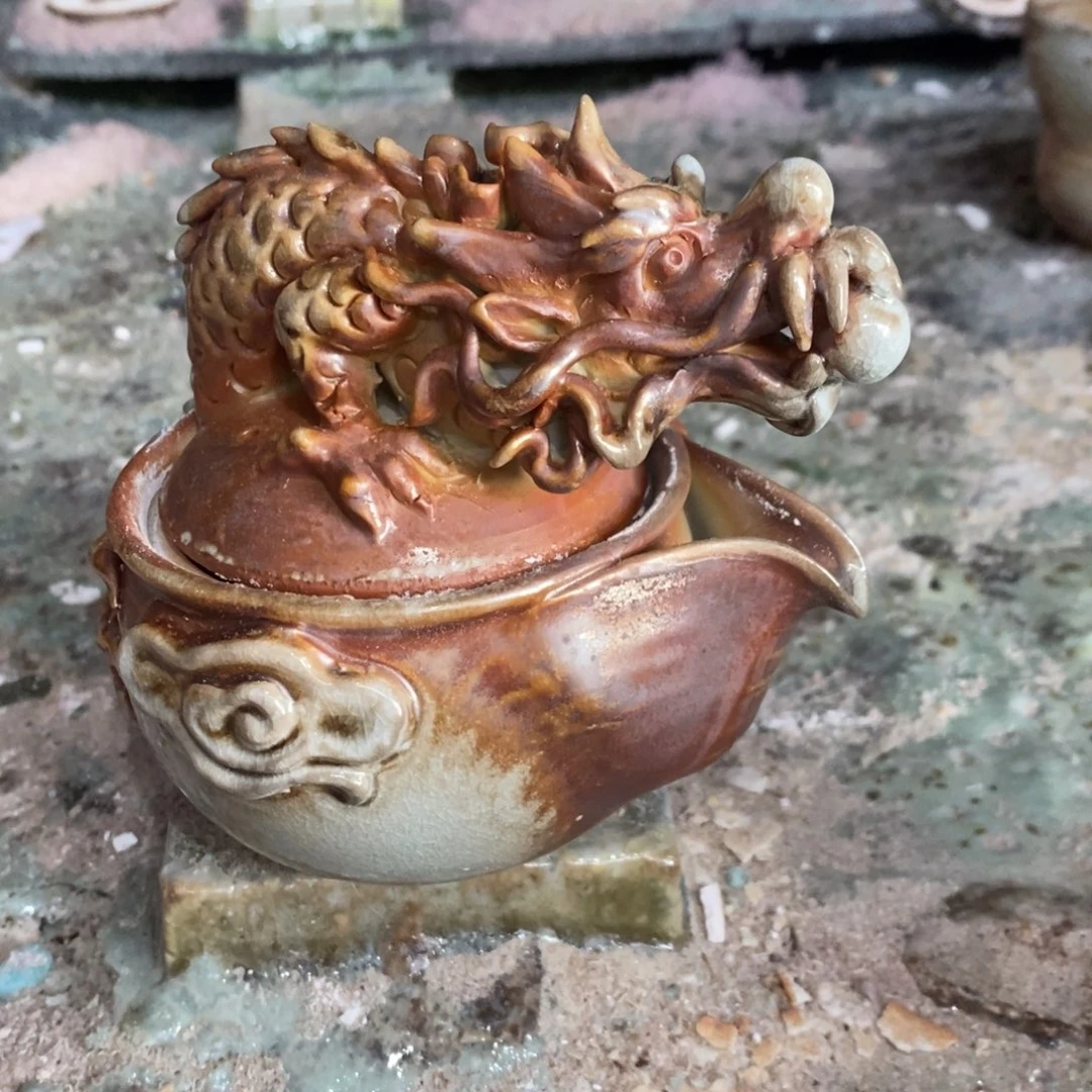 陶园柴烧，精品高货410瑕变形