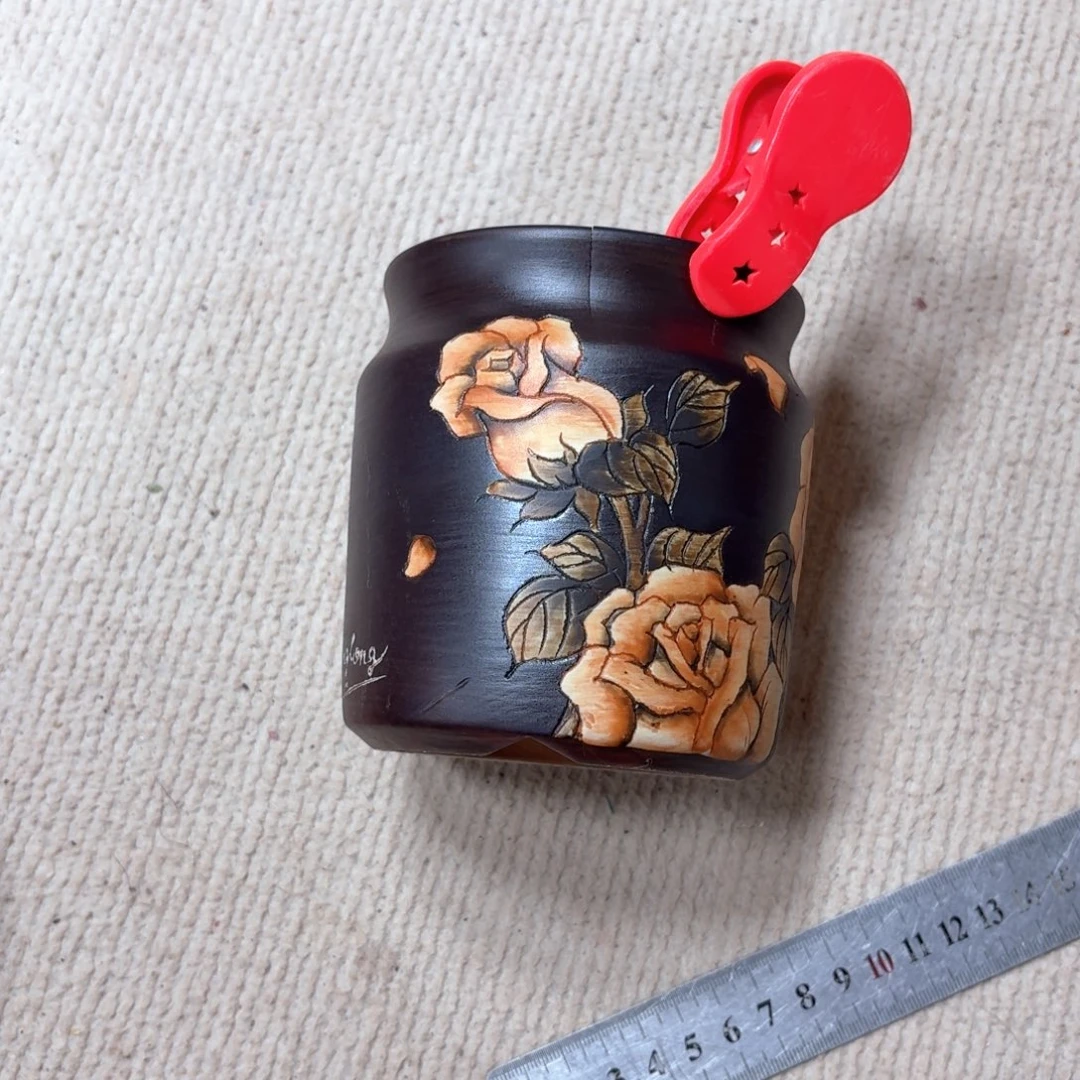 软***金紫砂花盆陶瓷多肉花盆瑕疵