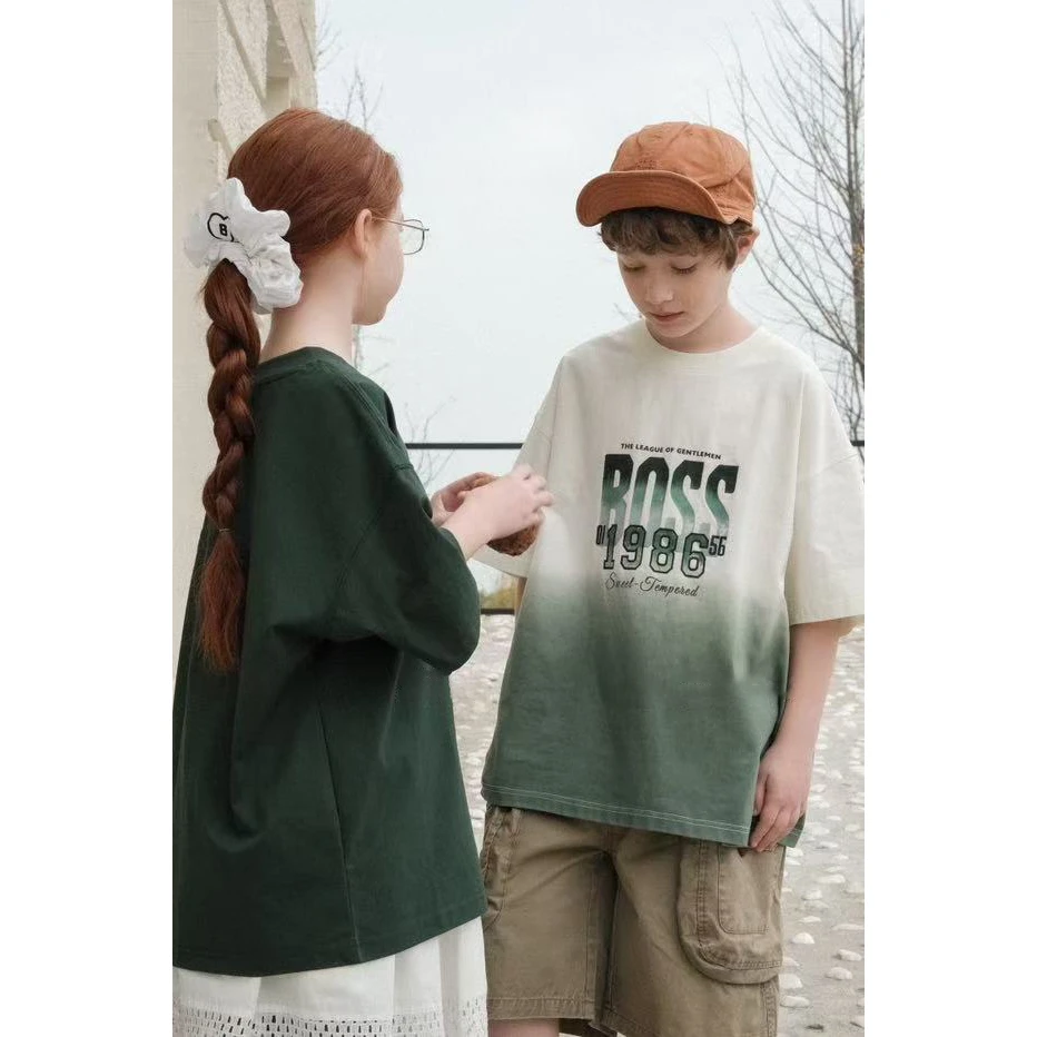 【100%纯棉】儿童T恤短袖2025年夏季新款中大童女童夏款女孩半袖潮T