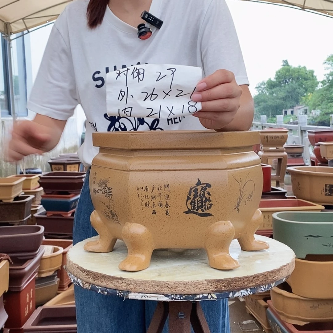 紫砂花盆紫砂花盆