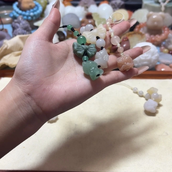 石英岩玉合金手链