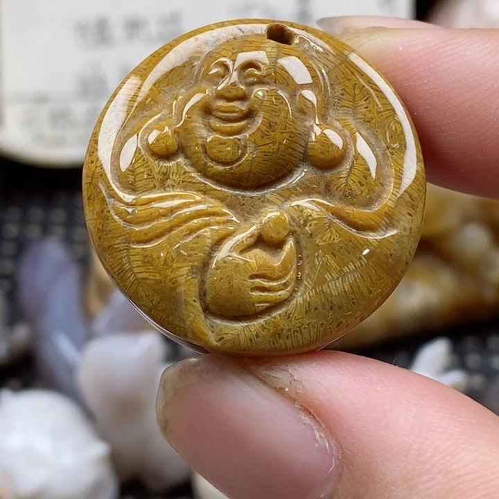 颈饰未镶嵌硅化珊瑚（珊瑚玉）小