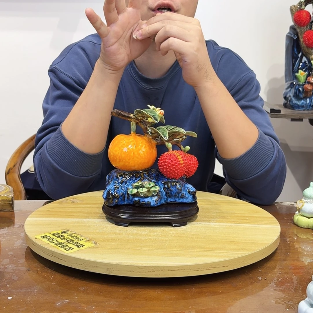 陶瓷大吉大利摆件的