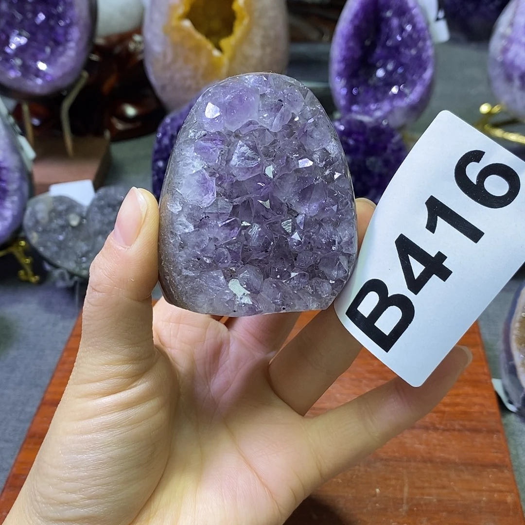 紫晶珠宝半成品未镶嵌