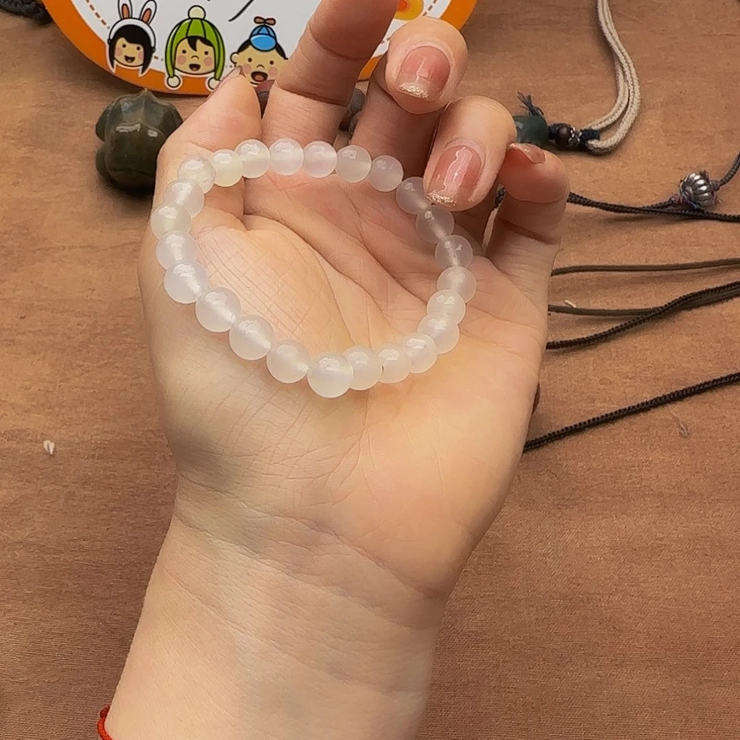 风***淡手链未镶嵌和田玉（糖玉）