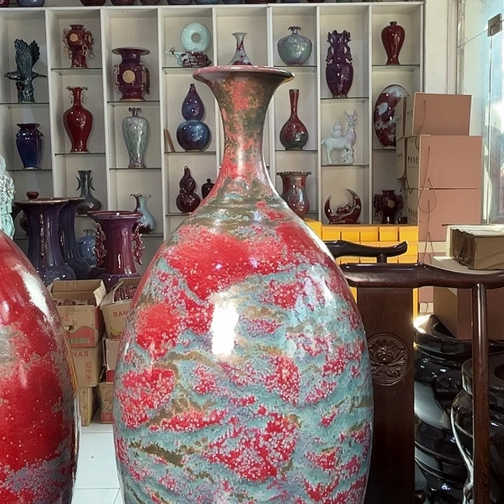 飘***扬钧瓷瓷片钧瓷摆件钧瓷才摆件