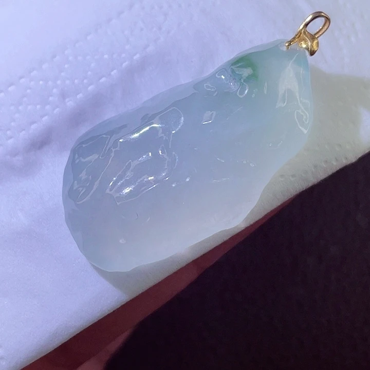 翡翠18K金镶嵌颈饰翡翠