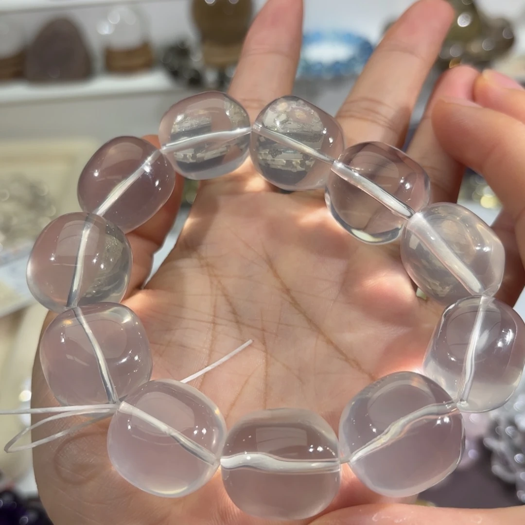 水晶手链未镶嵌奶白晶20