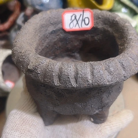 粗陶花盆手工花盆制作