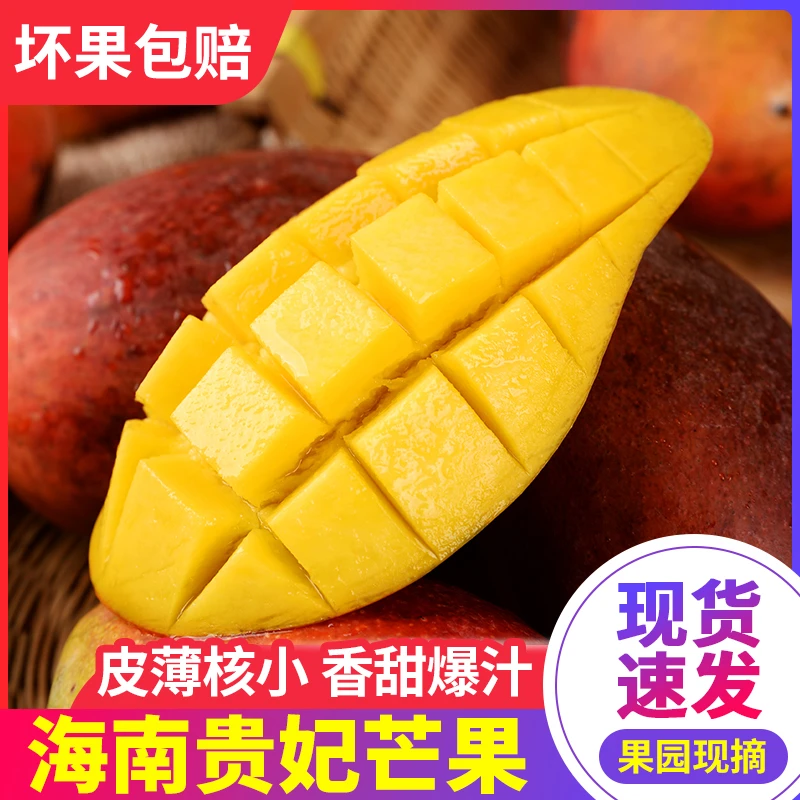 当季新鲜水果树上熟海南贵妃芒果4.5斤产地直发