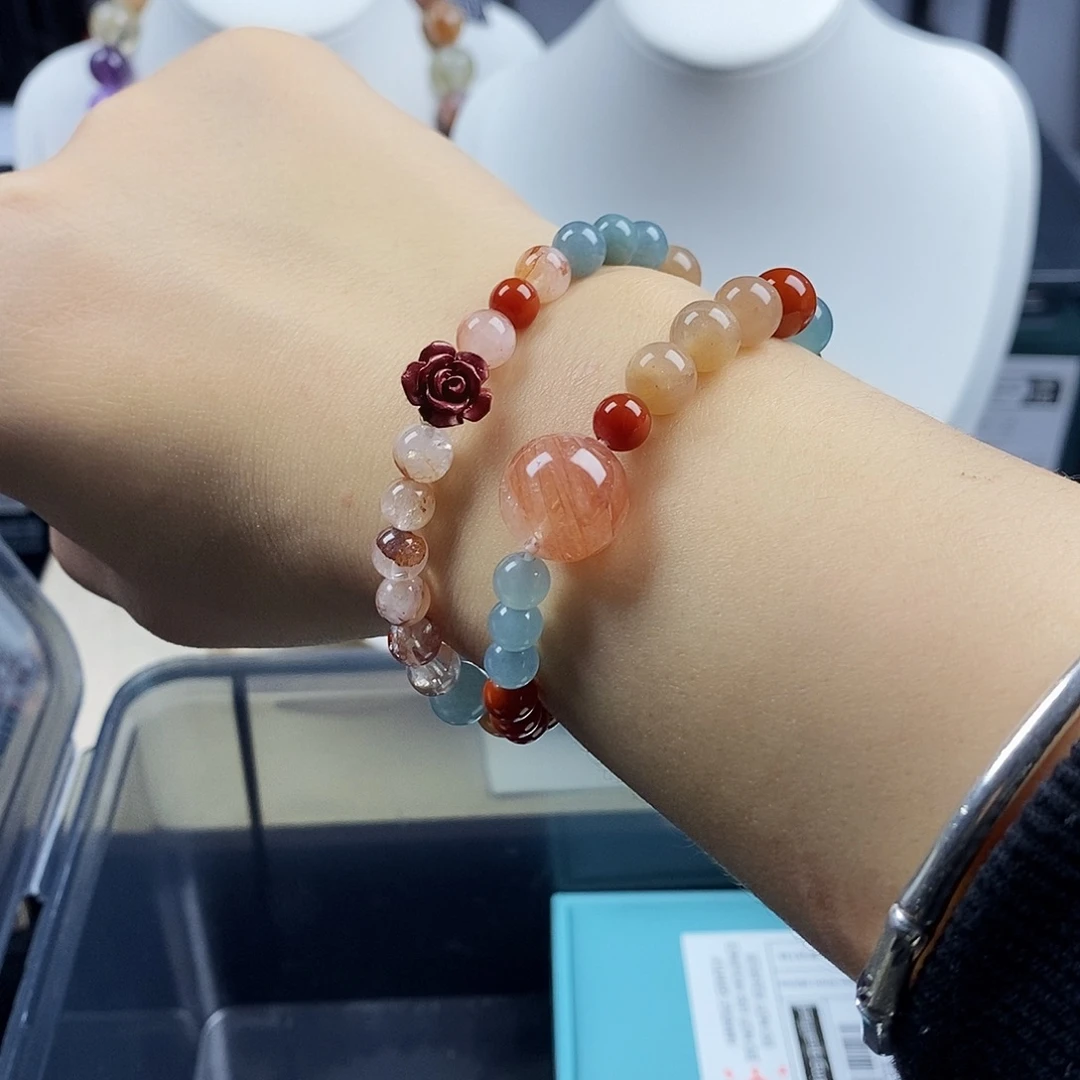 水晶银S925镶嵌手链