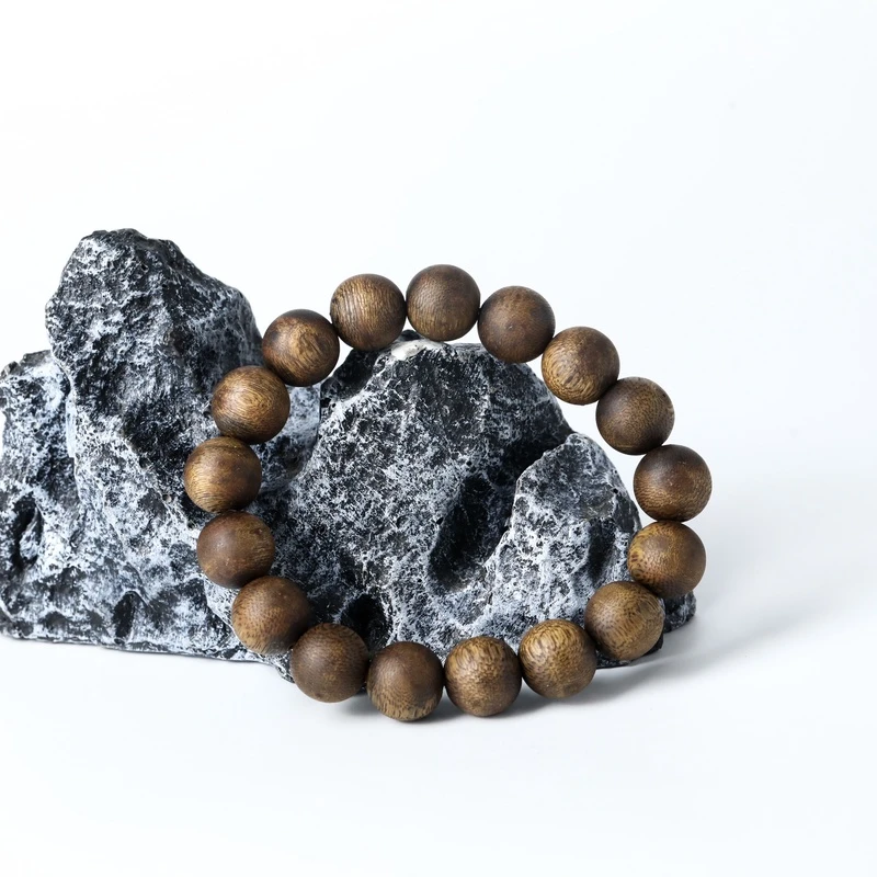 海南莺歌绿奇楠13mm圆珠单圈沉香手串12.3g 24240720-12