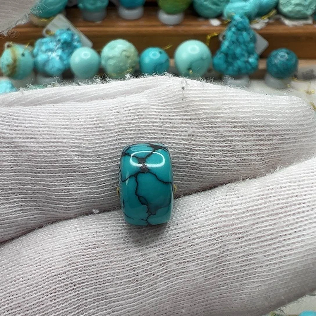 绿松石直切珠 未镶嵌