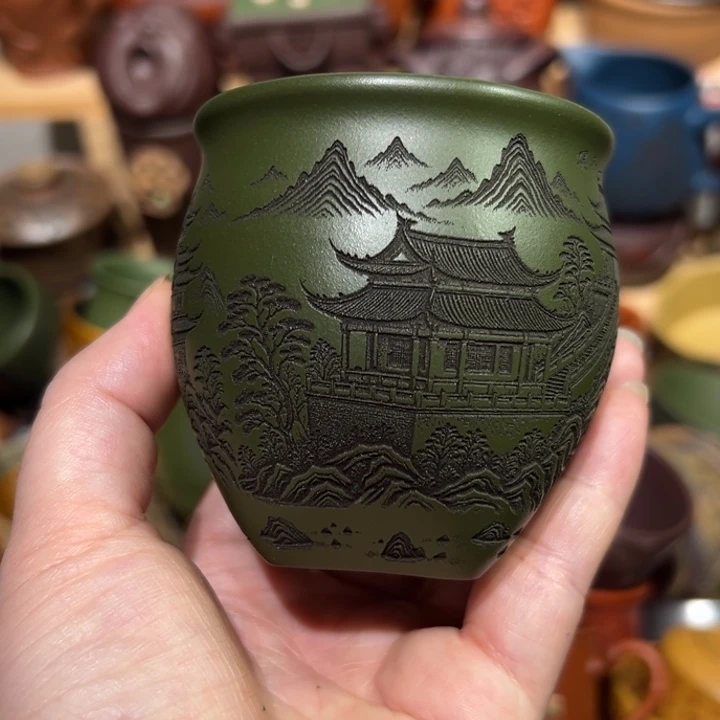 紫砂茶杯宜兴紫砂主人杯