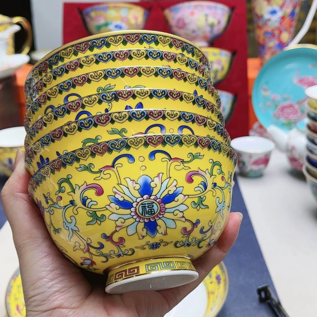 【闪购商品】珐琅4.5寸6个…………