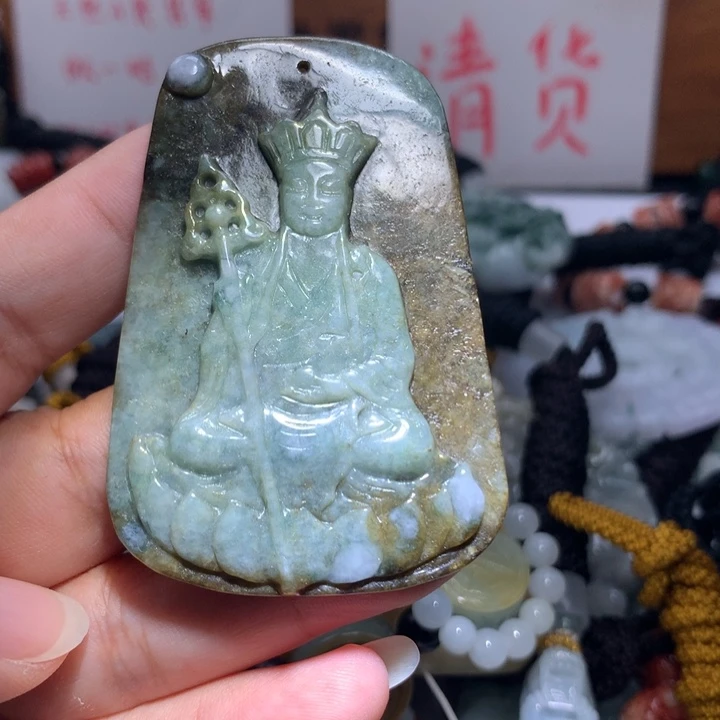 颈饰未镶嵌翡翠保真天然A货翡翠
