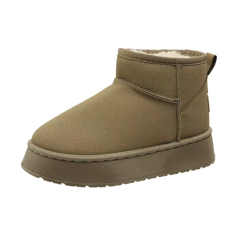 冬季旅町记雪地靴时尚雪地靴保暖棉鞋潮流雪地棉短靴