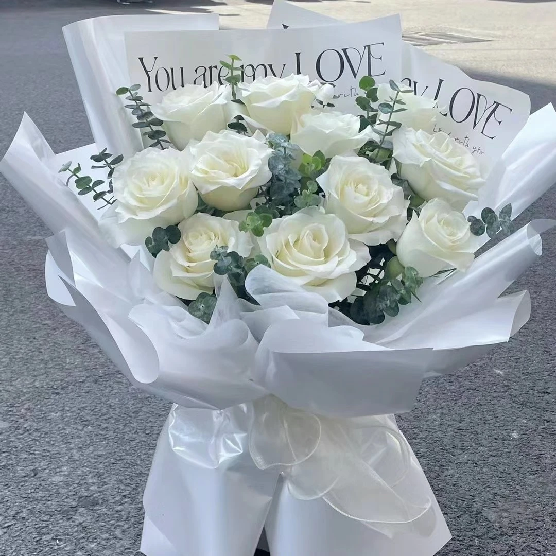 11朵白玫瑰花束花店送花上门