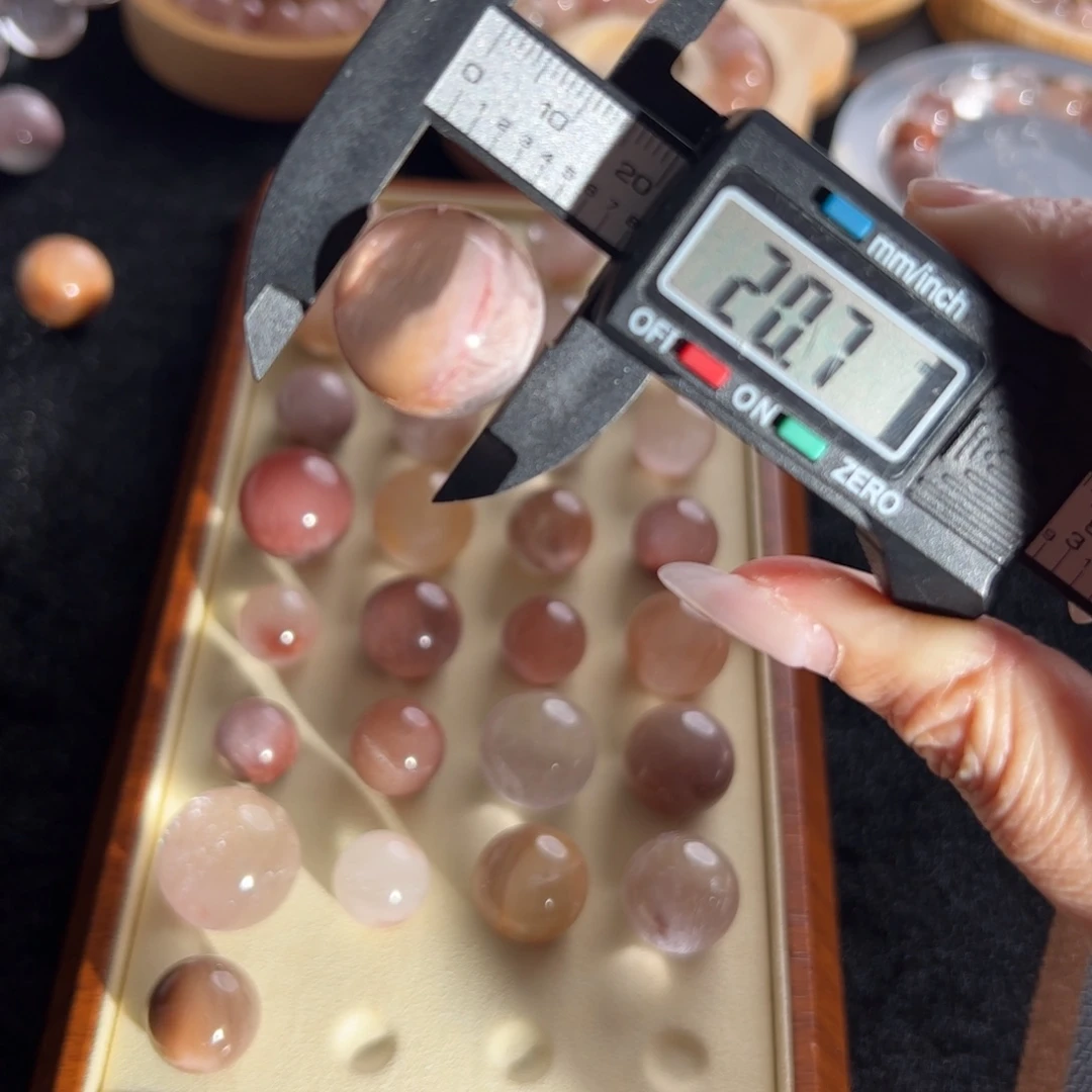 小***圆水晶未镶嵌手链20.7m定制通孔不退不换