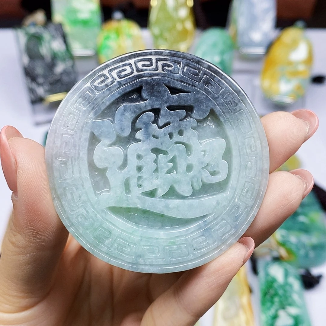 颈饰未镶嵌翡翠天然翡翠A货