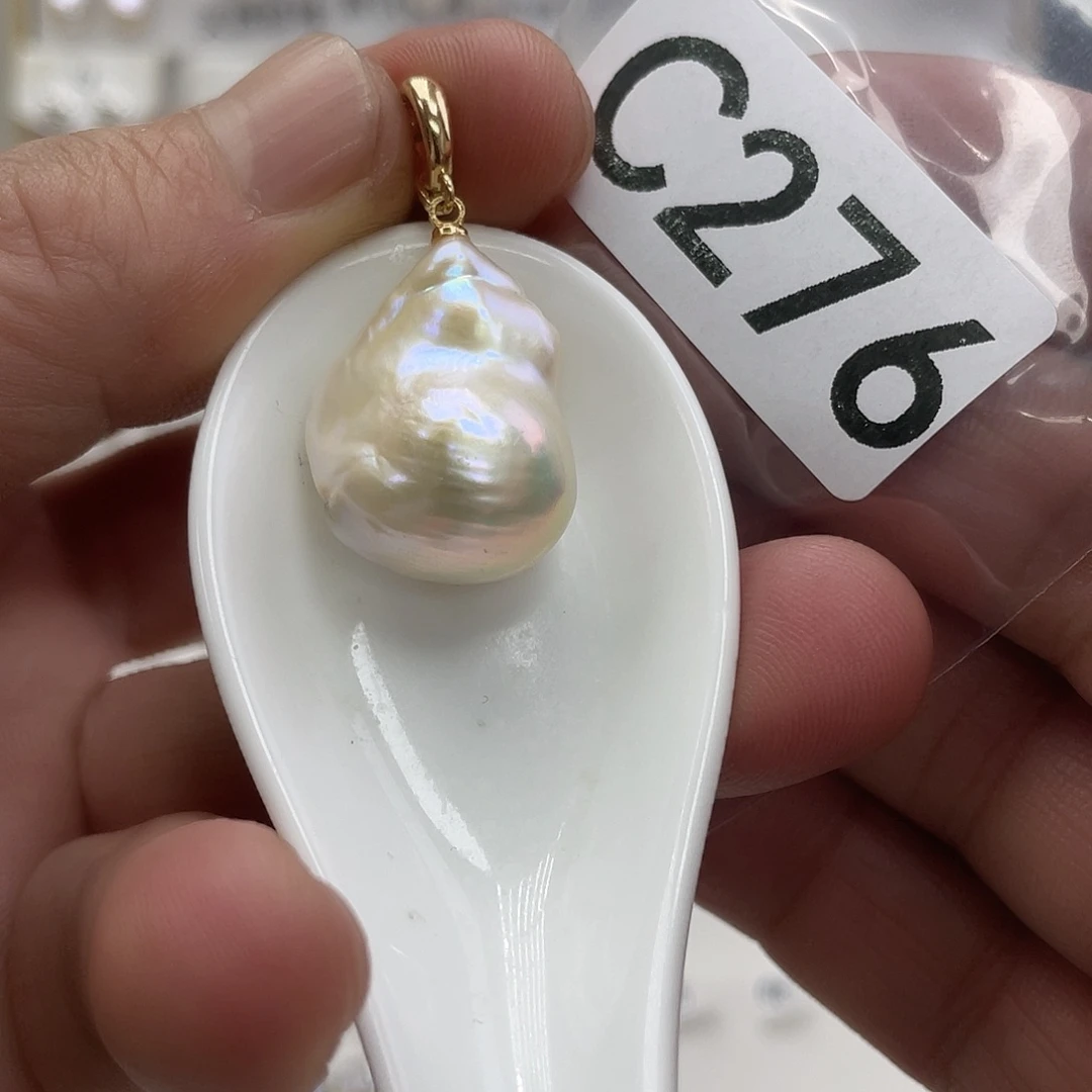 淡水珍珠颈饰银S925镶嵌